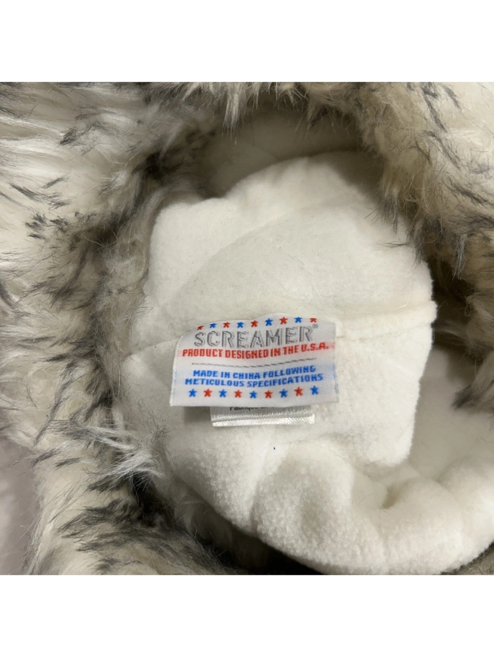 Screamer Trapper Hat Faux Fur Knit Ear Flap Fleece Lined Bomber Hat Winter OSFM - Picture 10 of 12